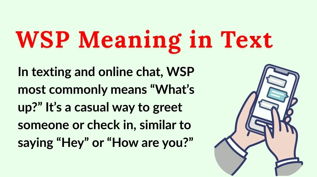 WSP Meaning in Text