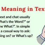 WTW Meaning in Text