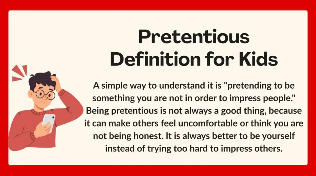 Pretentious Definition for Kids