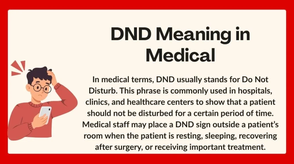 DND Meaning in Medical